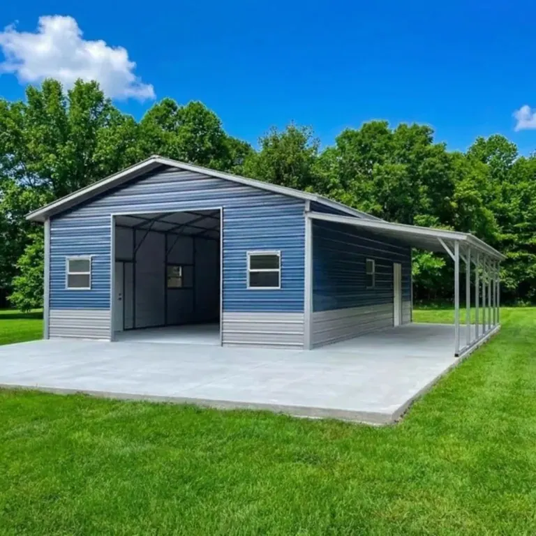 Homestead Practical 2-Door Metal Garage by Metal America